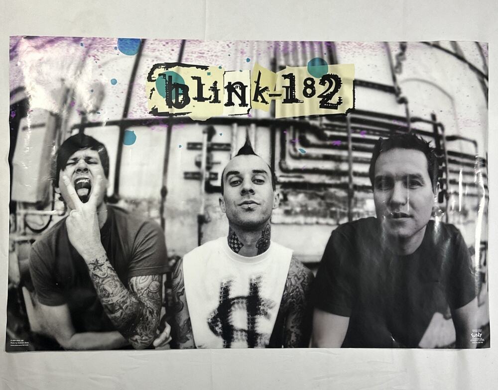 Vintage 2004 Blink-182 Poster 24x36 Estevan Oriol Funky Enterprises #6605